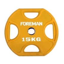 Диск X-Training уретановый цветной FOREMAN FM/UPX-15KG-YL (15 кг)