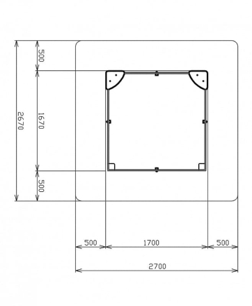Песочница средняя с ограждением Космопорт - ИО 5.14.01-01, фото 6