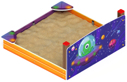 Песочница средняя с ограждением Космопорт - ИО 5.14.01-01, фото 3