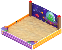 Песочница средняя с ограждением Космопорт - ИО 5.14.01-01, фото 2