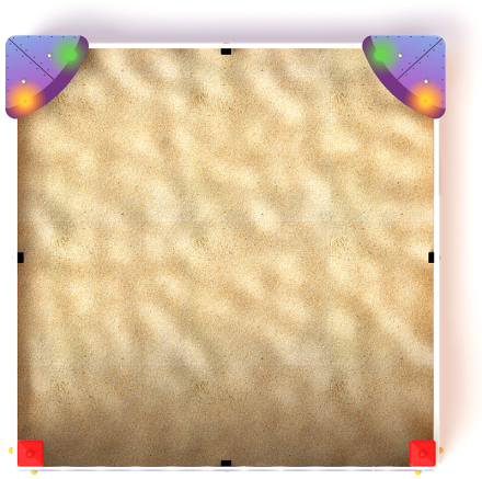 Песочница средняя с ограждением Космопорт - ИО 5.14.01-01, фото 5