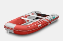 Gladiator B 370 AL LIGHT Красно-белый моторная лодка ПВХ Алюминиевый пайол