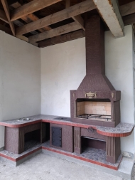 Печь № 19— Угловой комплекс с печью под казан, рабочим столом и мойкой, фото 5