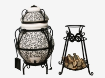 Тандыр керамический Венецианский купец Black (в комплекте дровница-подставка под крышку) Тандыр керамический Венецианский купец Black (в комплекте дровница-подставка под крышку)