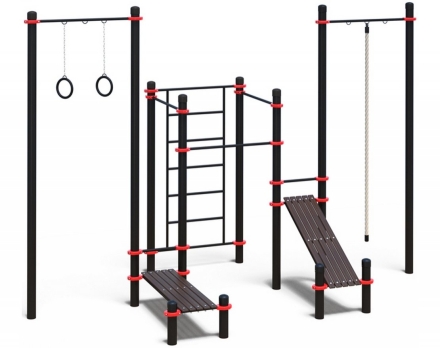 Гимнастический комплекс для воркаута PAW-21 - 5000, опорный столб 76х3 мм, фото 1