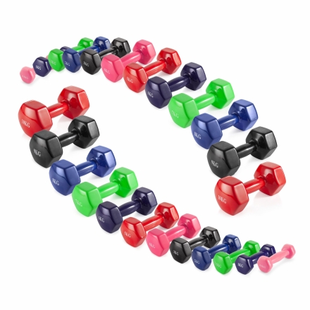 Набор гантелей винил (пары) от 0,5-10 кг VF-SET114 , фото 1