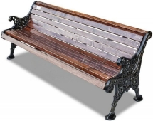 Скамейка чугунная Вензель 2,0 м (3 опоры)