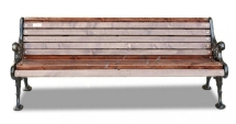 Скамейка чугунная Вензель 2,0 м (3 опоры)