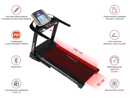 Беговая дорожка UNIXFIT MX-970F, фото 8