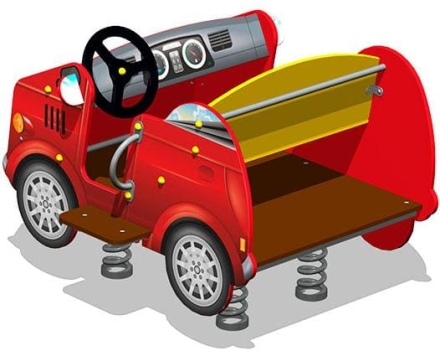 Качалка на пружине Кабриолет У1 КЧ086 для детской площадки, фото 2