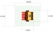 Качалка на пружине Кабриолет У1 КЧ086 для детской площадки