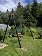 Уличные качели Рекорд W-2, перекладина 3 м Уличные качели Рекорд W-2, перекладина 3 м