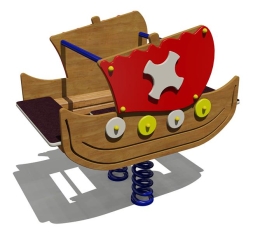 Качалка на пружине Дракар 04501 для детской площадки, фото 1