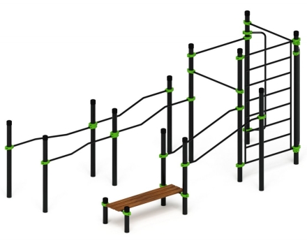 Спортивный комплекс ЛОВ 13, стойки 89 мм, фото 1