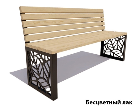 Парковая скамейка Севастополь, Лиственница (без подлокотников) 1,5 м, фото 2