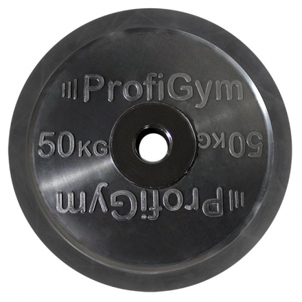 Диск для штанги олимпийский, 50 кг черный ДО-50/51 , фото 1