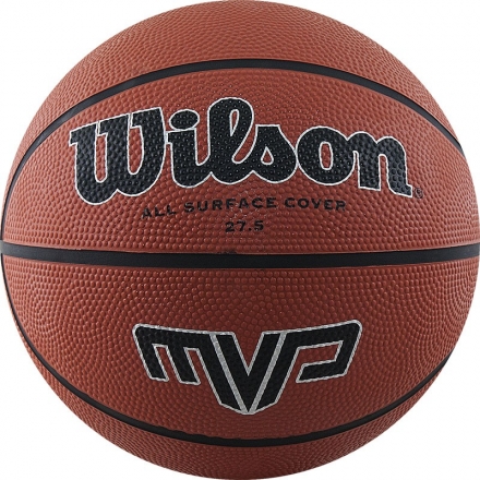 Мяч баск. WILSON MVP, арт.WTB1417XB05, р.5, резина, бутил.камера, коричневый, фото 1