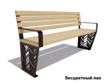 Парковая скамейка Гарнизон, Сосна 1,8 м