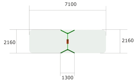 Качели Ветерок 1 К011 с креслом К045 для детских площадок, фото 4
