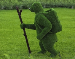 Топиари Медведь с кашпо, турист - газон Eco, фото 4