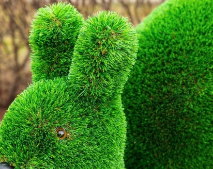 Топиари Белочка с кольцом под кашпо газон Deluxe, фото 3