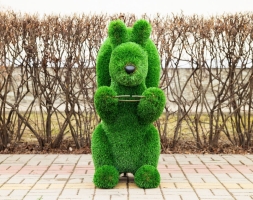 Топиари Белочка с кольцом под кашпо газон Deluxe, фото 4