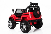 Двухместный полноприводный электромобиль Red Jeep 12V 2.4G - S2388