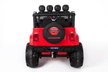 Двухместный полноприводный электромобиль Red Jeep 12V 2.4G - S2388