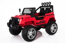 Двухместный полноприводный электромобиль Red Jeep 12V 2.4G - S2388