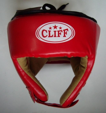 Шлем боксерский CLIFF ULI-5001 открытый (FLEX) красный р.L, фото 1