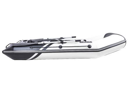 Броня-280 СК слань+киль белый-черный (лодка ПВХ под мотор с усилением), фото 4