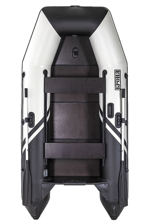 Броня-280 СК слань+киль белый-черный (лодка ПВХ под мотор с усилением), фото 5