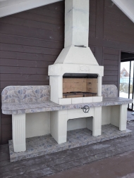 Закрытая беседка ШАЛЕ 2 с барбекю, фото 4