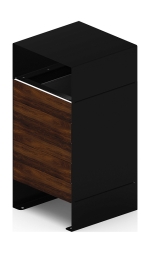 Урна парковая (черная) - МФ 50.02.03-01 (под анкера), фото 3