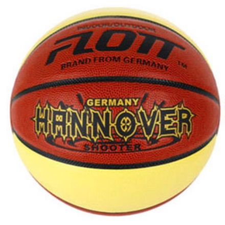 Мяч баскетбольный Flott Hannover р. 7, Оранжево-желтый, фото 1
