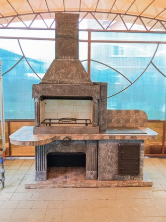 Печь № 20 — Печь барбекю с печью под казан (Большая топка), фото 7