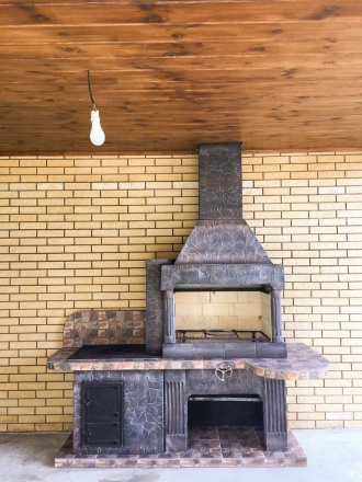 Печь № 20 — Печь барбекю с печью под казан (Большая топка), фото 1