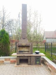 Печь № 20 — Печь барбекю с печью под казан (Большая топка), фото 3