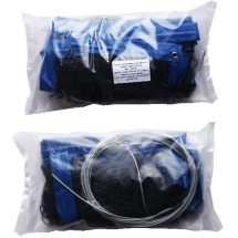 Сетка для пляжного волейбола любительская 8,5х1м черная, нить 3,5мм, с тросом Сетка для пляжного волейбола любительская 8,5х1м черная, нить 3,5мм, с тросом