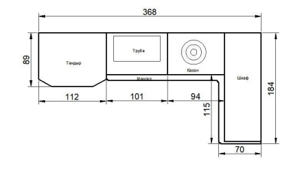 Мангал с казаном, тандыром и угловым шкафом, фото 2