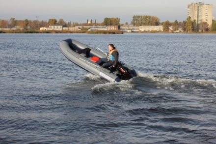 Лодка ПВХ Флагман 380 IGLA НДНД надувная под мотор, фото 5