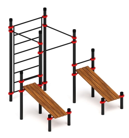 Воркаут 89 красный ВТ 11.16-01, фото 1