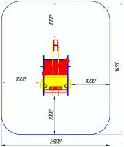 Качалка на пружине Вертолет КБ-05 для игровой площадки