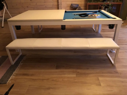 БИЛЬЯРДНЫЙ СТОЛ 7 ФУТОВ "ЛАССИ" ХАЙ-ТЕК STYLE (пул), фото 3