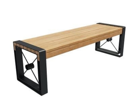 Банкетка стальная Фотела 1,8 м, фото 1