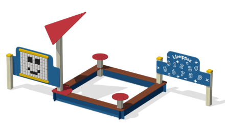 Песочный дворик ПС-102 для детской площадки, фото 2