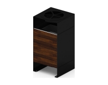 Урна парковая с пепельницей (черная) (под анкера) Символ 11