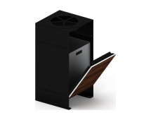 Урна парковая с пепельницей (черная) (под анкера) Символ 11