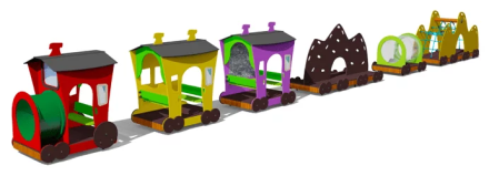 Игровой комплекс Поезд ВСТ 1128 для детской площадки, фото 1