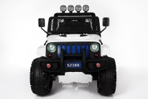 Двухместный полноприводный электромобиль White Jeep 12V 2.4G - S2388-W